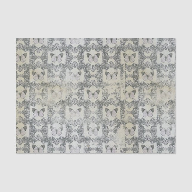 Papel De Seda Mariposas de época (Anverso)