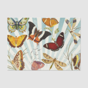 Papel De Seda Mariposas de época