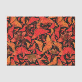 Papel De Seda Mariposas de la caída de Flutterby en negro