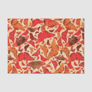 Papel De Seda Mariposas de otoño flautistas