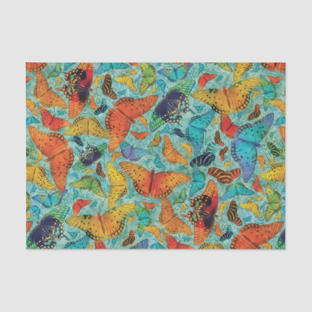 Papel De Seda Mariposas diarias de Flutterby (Anverso)