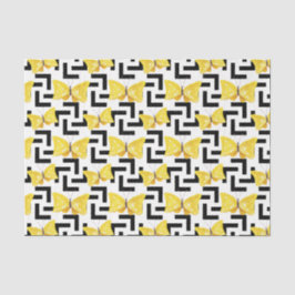 Papel De Seda Mariposas (Diseño 34 Serie Amarillo/Naranja)