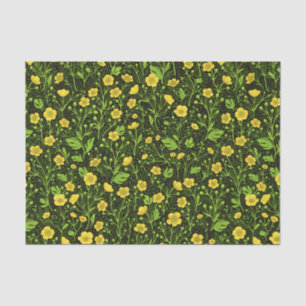 Papel De Seda Mariposas en negro