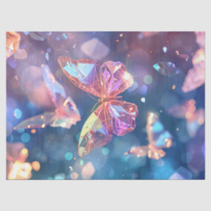 Papel De Seda Mariposas Etéreas Cristalinas Decoupage