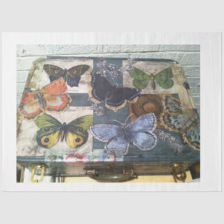 Papel De Seda mariposas- maleta de viaje