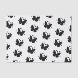 Papel De Seda Mariposas Mariposa de Blanco y Negro