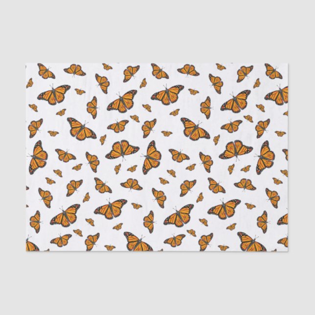 Papel De Seda Mariposas monarcas (Anverso)
