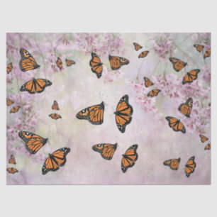 Papel De Seda Mariposas monarcas