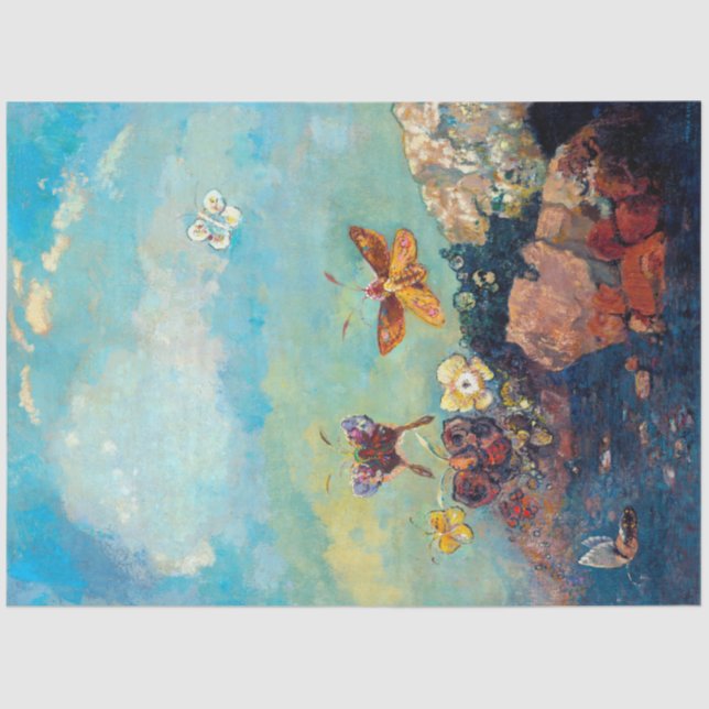 Papel De Seda Mariposas, Redon (Anverso)