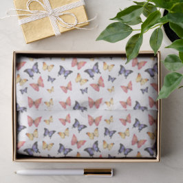 Papel De Seda Mariposas Rosa Púrpura