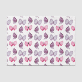 Papel De Seda Mariposas rosadas y púrpura (serie rosa de diseño 