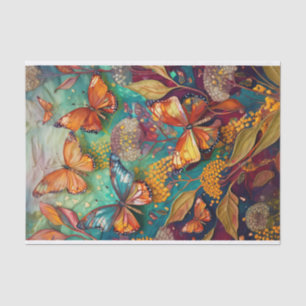 Papel De Seda Mariposas Subacuáticas, Monarcas Flotantes