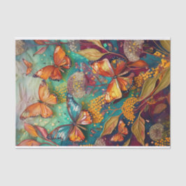 Papel De Seda Mariposas submarinas, monarcas flotantes