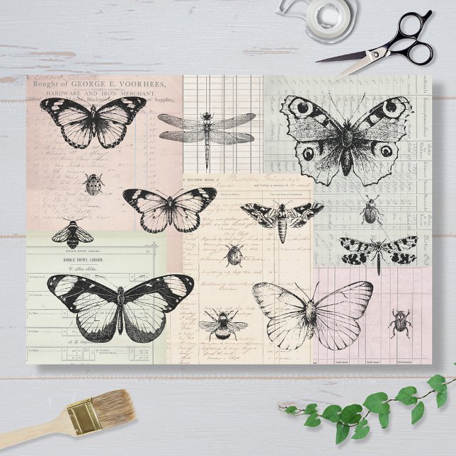 Papel De Seda Mariposas y bichos (Subido por el creador)