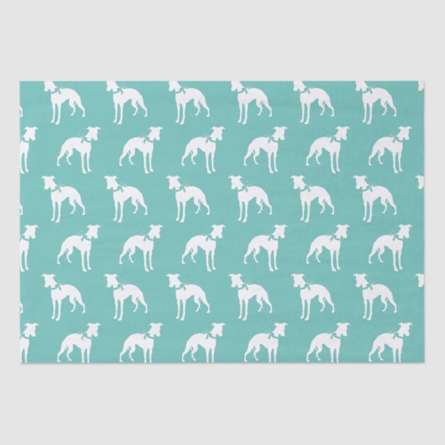 Papel De Seda Mariquita de perro de Whippet (Anverso)
