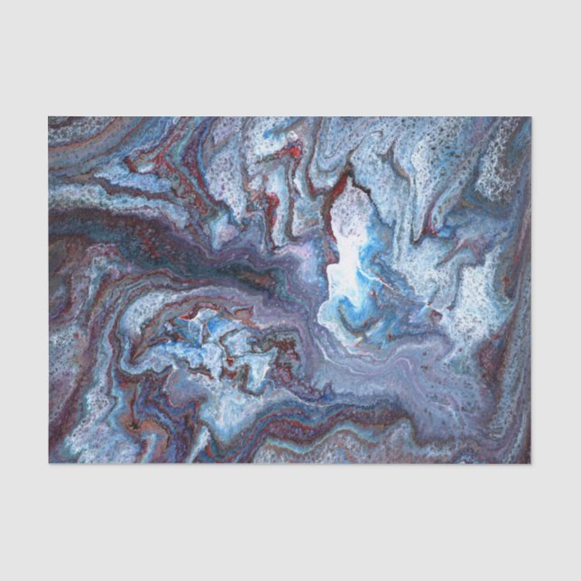 Papel De Seda Mármol Azul (Anverso)