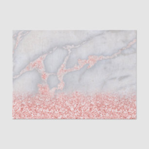 Papel De Seda Mármol bohemio rosa rosado de oro