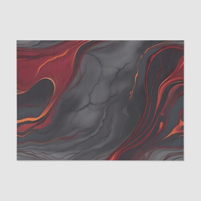 Papel De Seda Mármol de Lava de Borgoña (Anverso)
