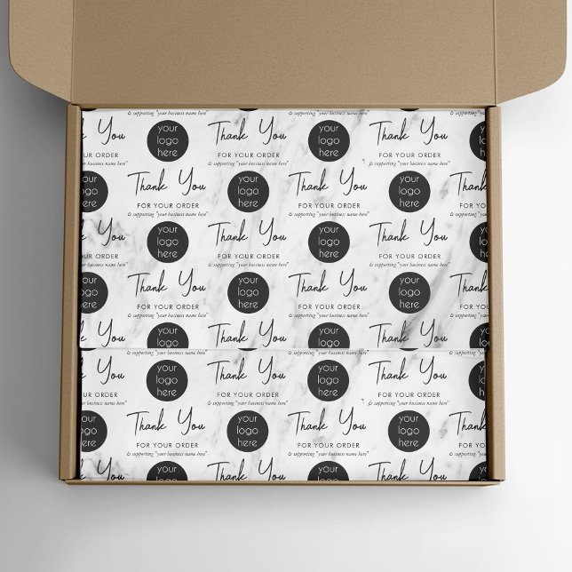 Papel De Seda Mármol de logotipo de agradecimiento profesional p (Subido por el creador)