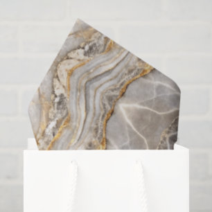 Papel De Seda Mármol de oro agrietado moderno