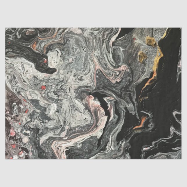 Papel De Seda Mármol del líquido de la ágata (Anverso)