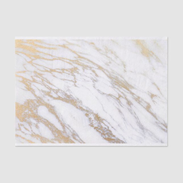 Papel De Seda Mármol Dorado (Anverso)