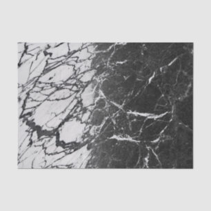 Papel De Seda Mármol negro y blanco moderno glam fiesta de moda