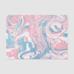 Papel De Seda Mármol Purpurina azul rosa blanco moderno