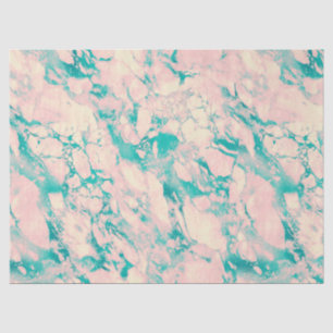 Papel De Seda Mármol rosa de color rosa de Rubor verde