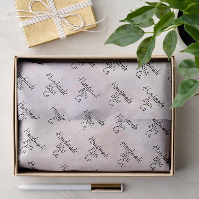 Papel De Seda Mármol Rosa Suave Púrpura (Regalo )