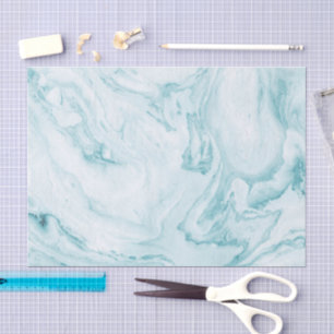 Papel De Seda Mármol Teal