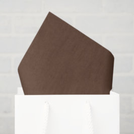Papel De Seda Marrón Chocolate Moderno Color Sólido Plano