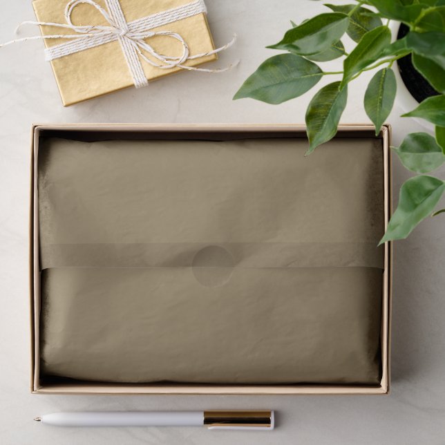 Papel De Seda Marrón gris sólido (Regalo )