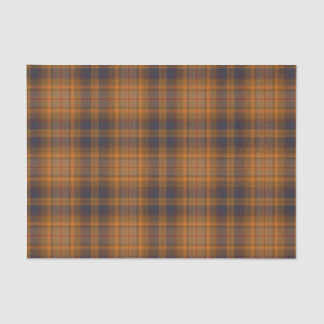 Papel De Seda Marrón oscuro | tartan plaid naranja