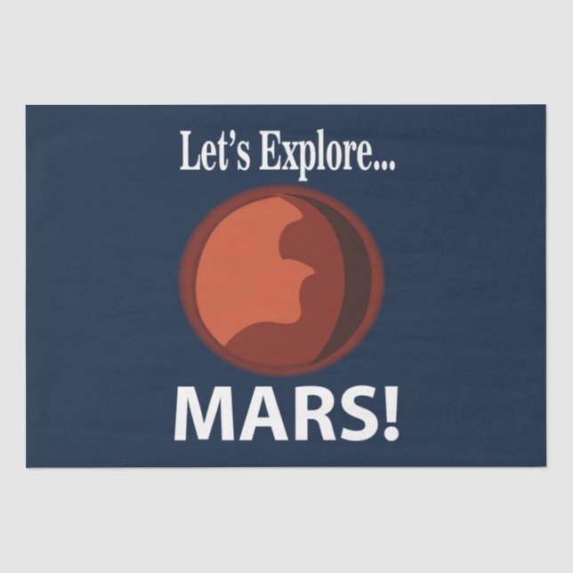 Papel De Seda Mars Exploremos Marte (Anverso)