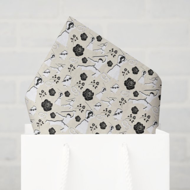 Papel De Seda Martial Arts Wedding Tissue Paper (Bolsa de regalo)