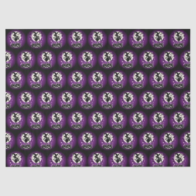Papel De Seda Martini de Bruja Púrpura (Anverso)