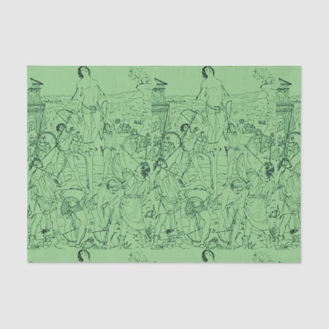 Papel De Seda Martirio de San Sebastián (Anverso)
