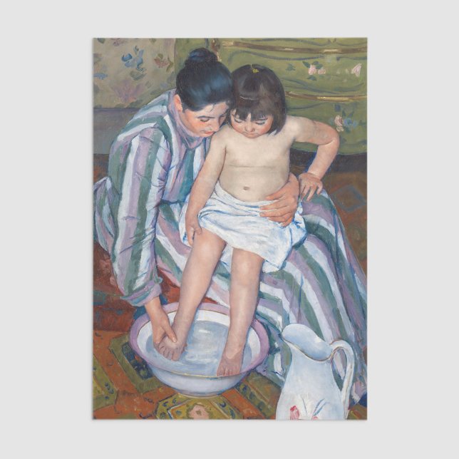 Papel De Seda Mary Cassatt - El baño del niño / El baño (Subido por el creador)