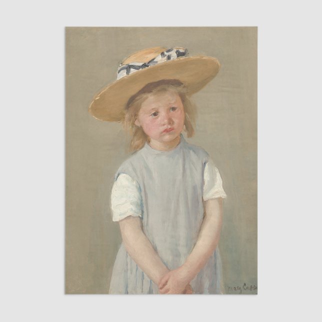 Papel De Seda Mary Cassatt - Niño en un Gorra de paja (Subido por el creador)