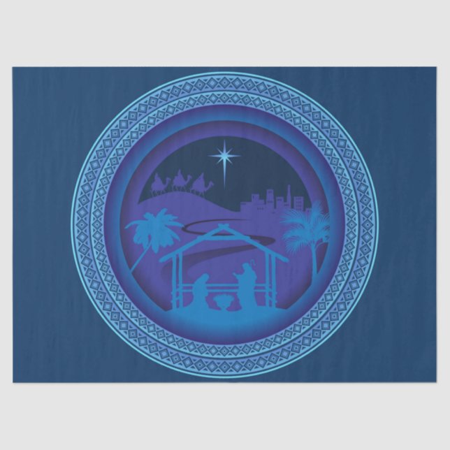 Papel De Seda mary joseph jesus (Anverso)