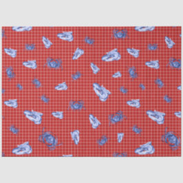 Papel De Seda Más diseño de la serie náutica roja y naval 11