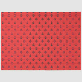Papel De Seda Más diseño de la serie náutica roja y naval 4