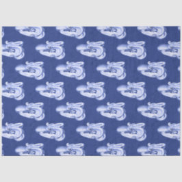 Papel De Seda Más diseño de la serie náutica rojo y azul 10