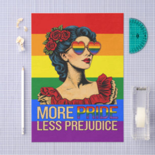 Papel De Seda Más Orgullo Menos Prejuicio Mes del Orgullo LGBTQ