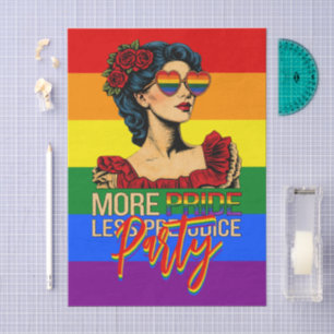 Papel De Seda Más Orgullo Menos Prejuicio Mes del Orgullo LGBTQ