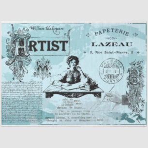Papel De Seda Más serie de diseños vintage efímeros 15