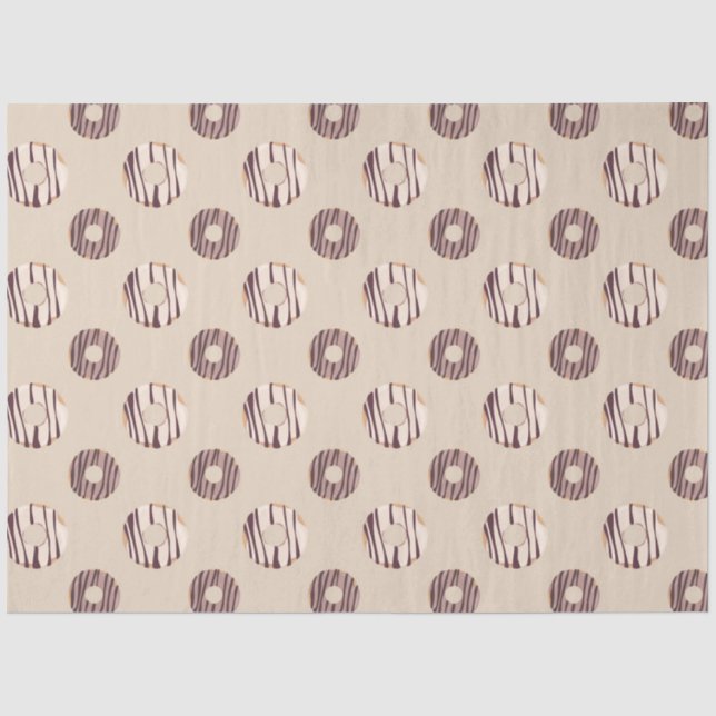 Papel De Seda Más Serie de Donas Diseño 11 (Anverso)