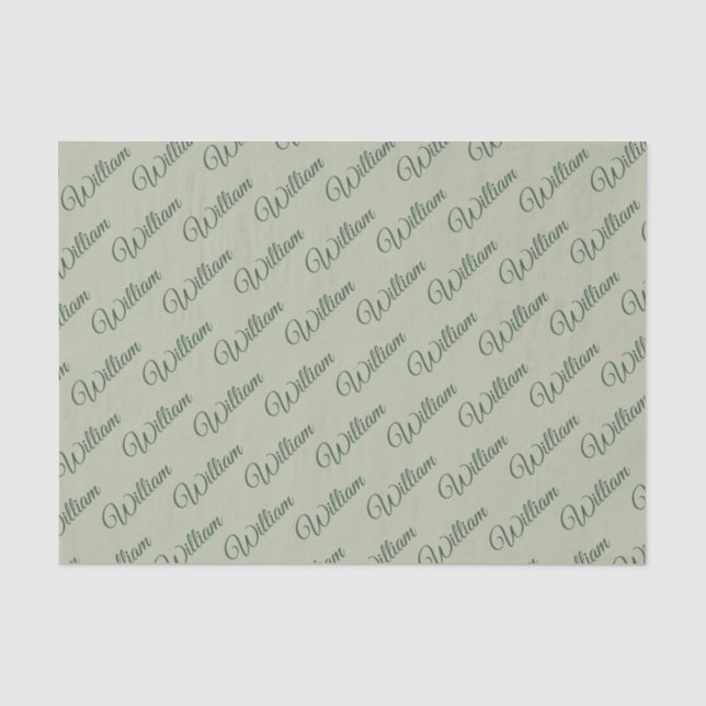 Papel De Seda Masa de bosque verde (Anverso)