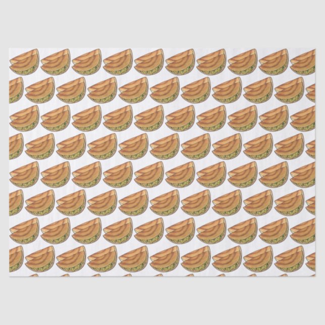 Papel De Seda Masala Dosas Cocina del Sur de la India (Anverso)